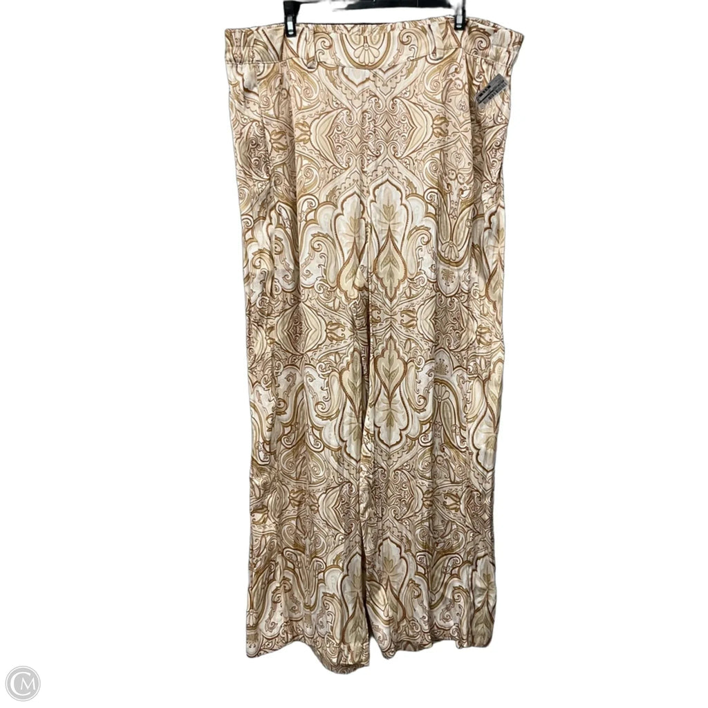 Pants Linen By Lane Bryant In Cream, Size: Xl