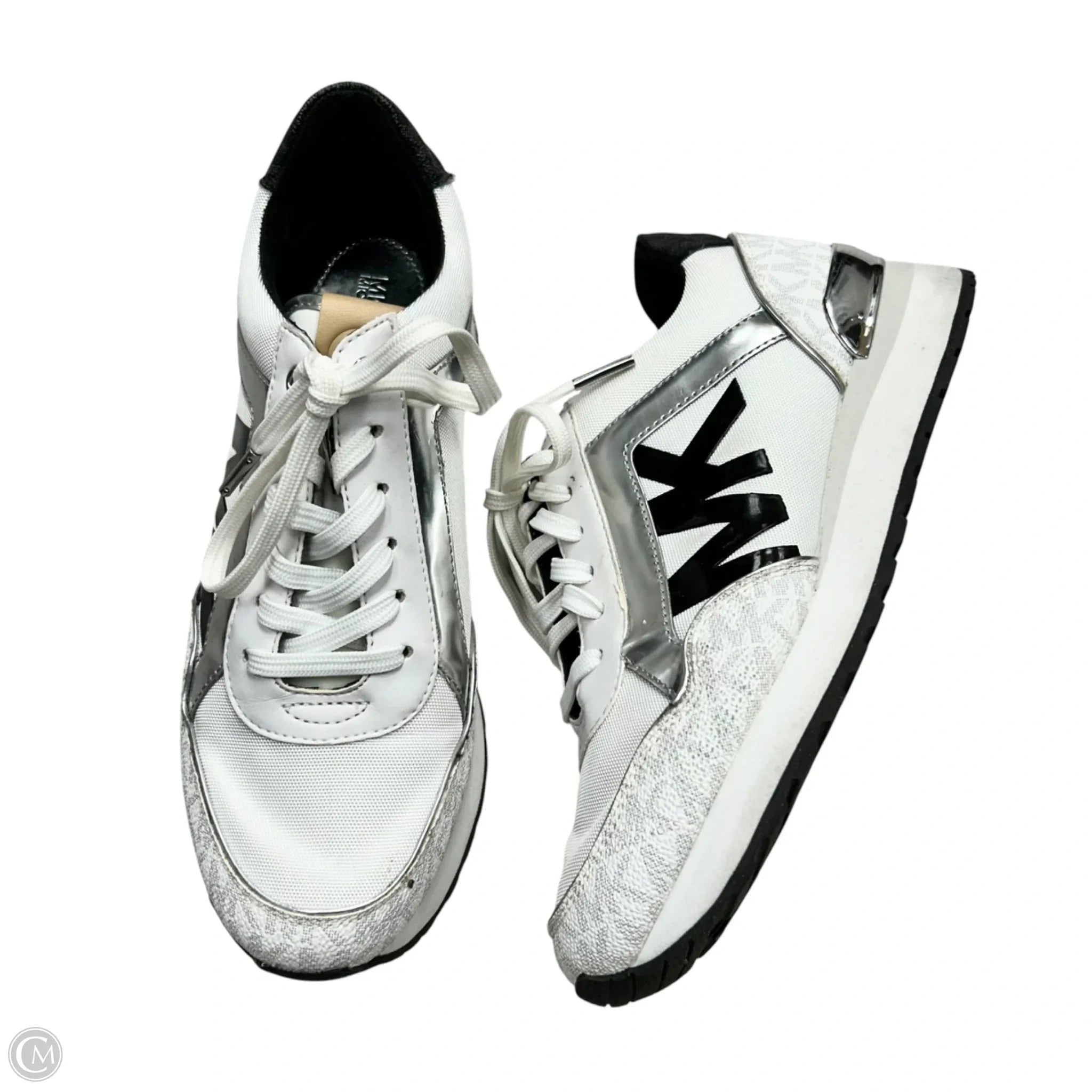 Shoes Designer By Michael By Michael Kors In Black & White, Size: 7.5