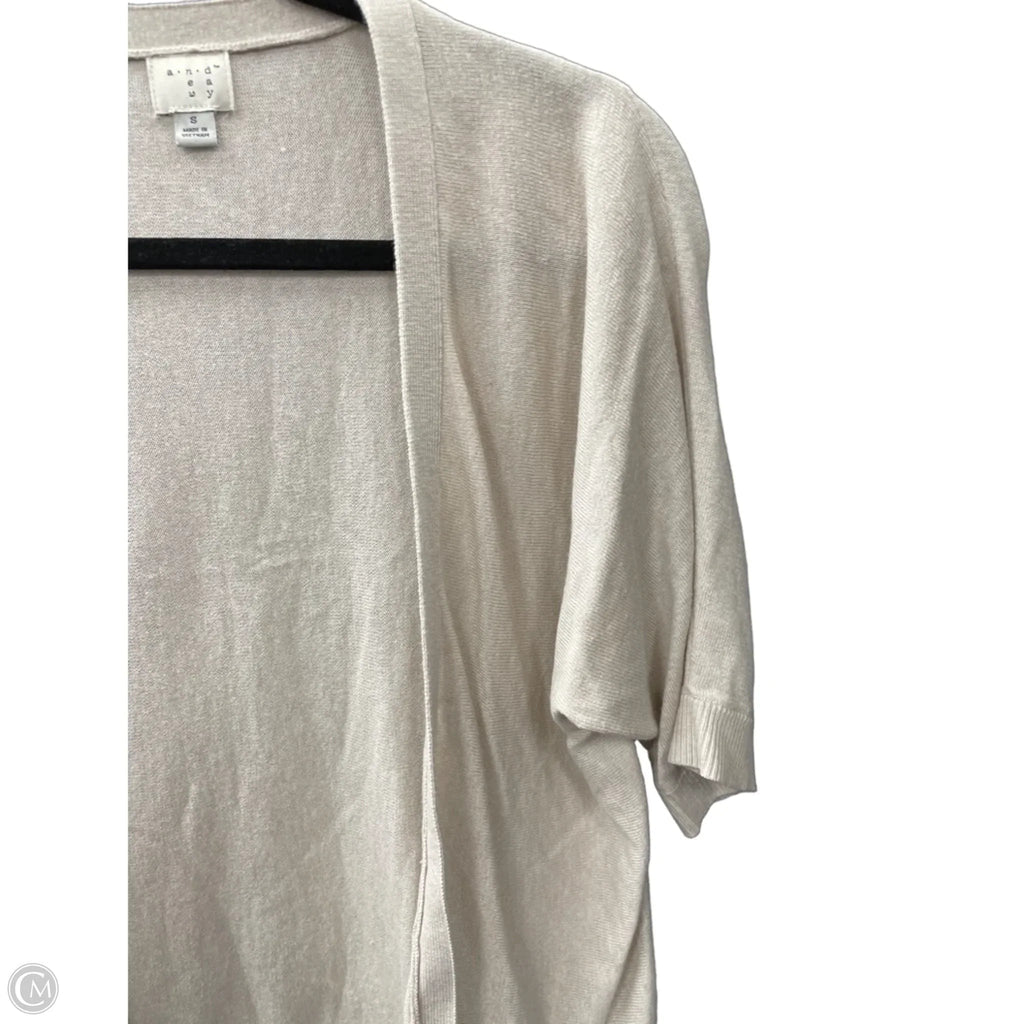 Sweater Cardigan By A New Day In Beige, Size: S