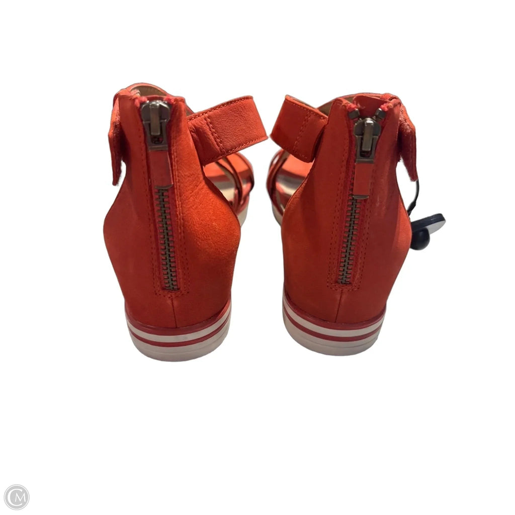 Sandals Flats By Eileen Fisher In Orange, Size: 10