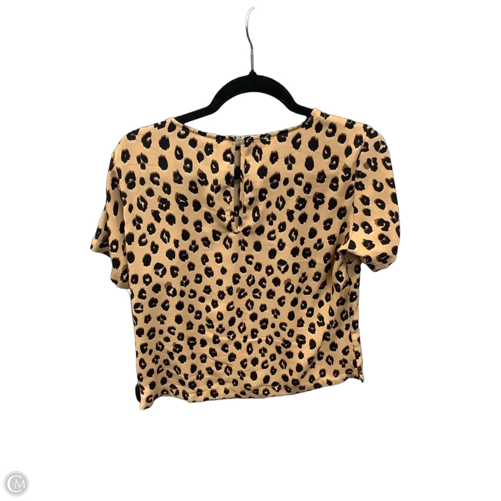 Top Short Sleeve By A New Day In Animal Print, Size: S