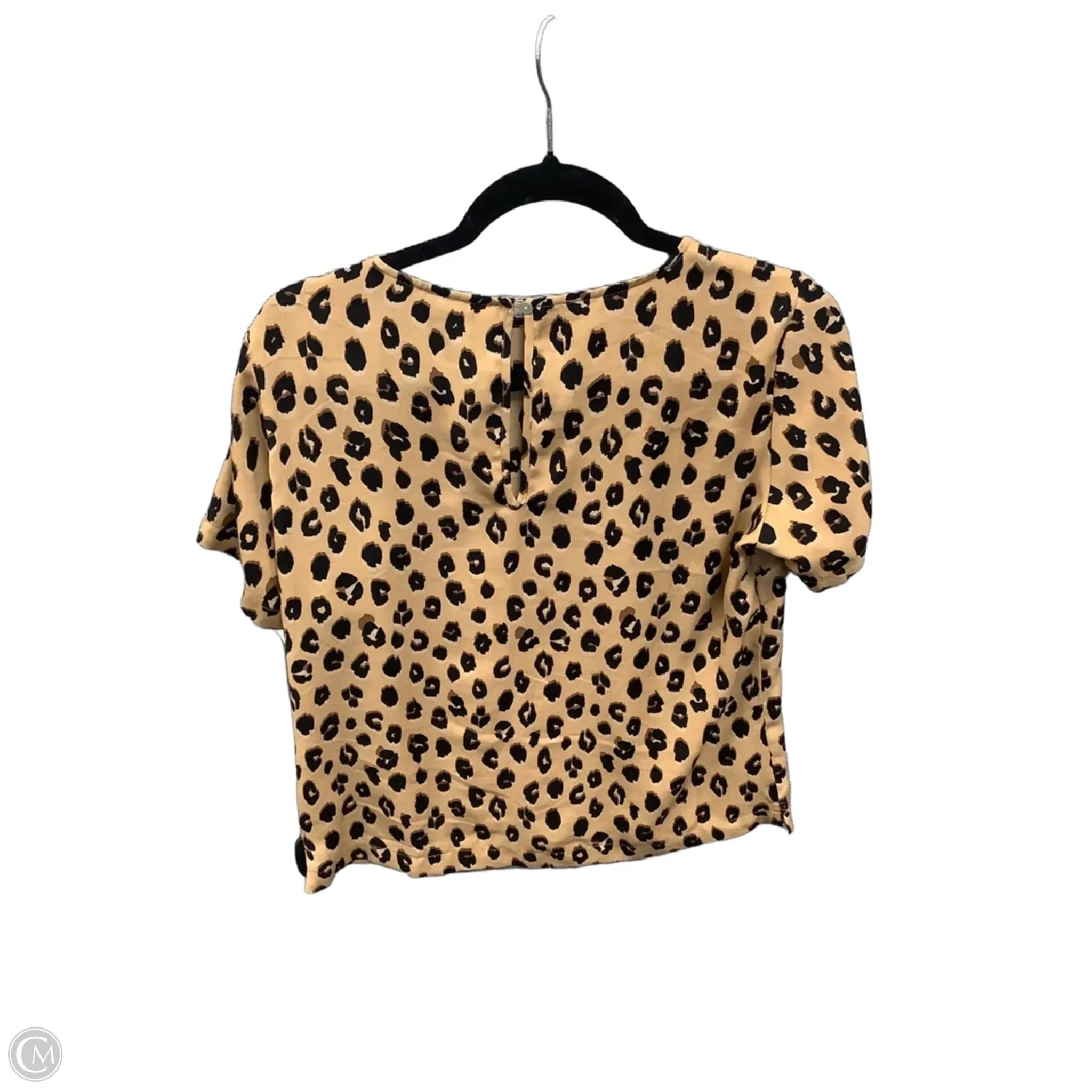 Top Short Sleeve By A New Day In Animal Print, Size: S