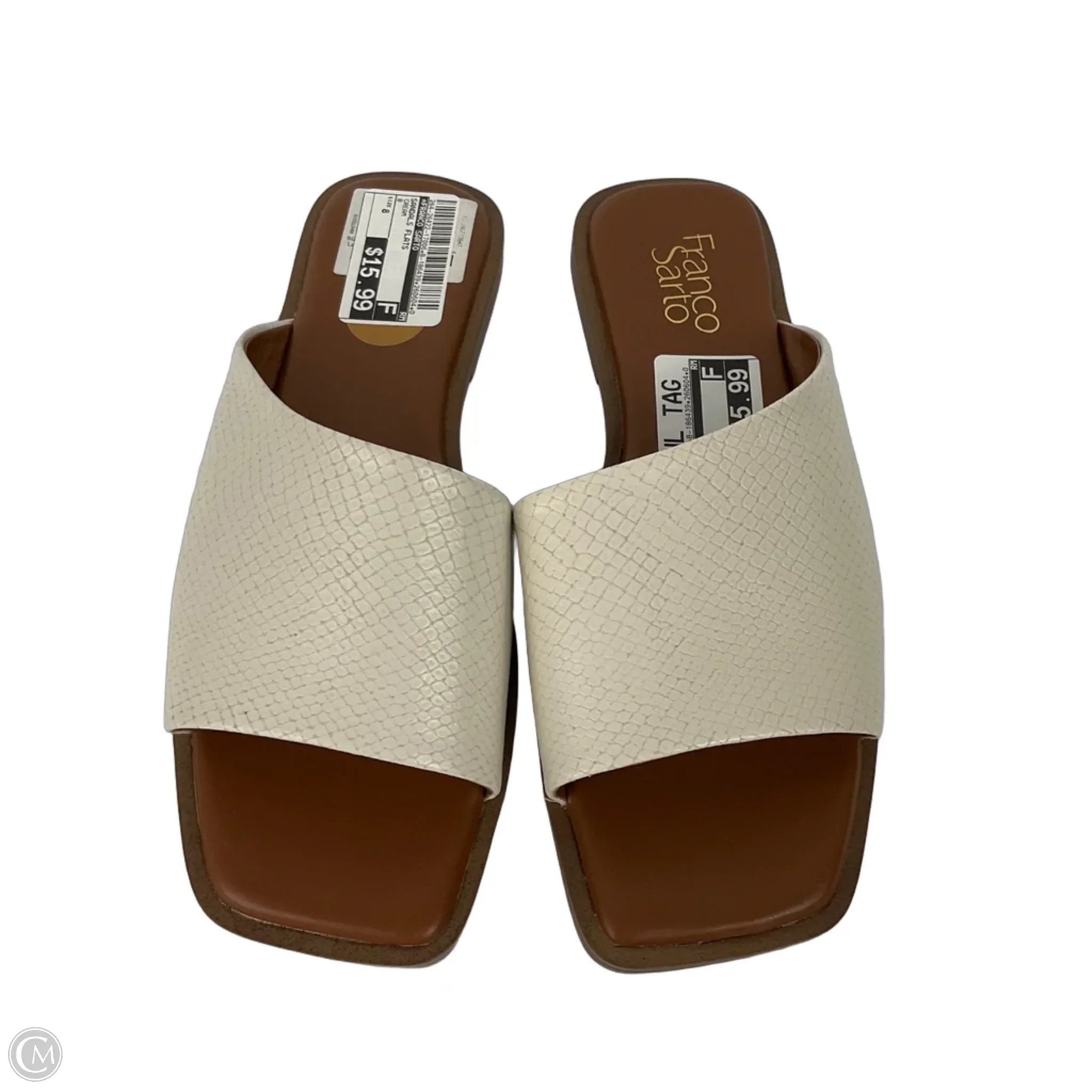 Sandals Flats By Franco Sarto In Cream, Size: 8