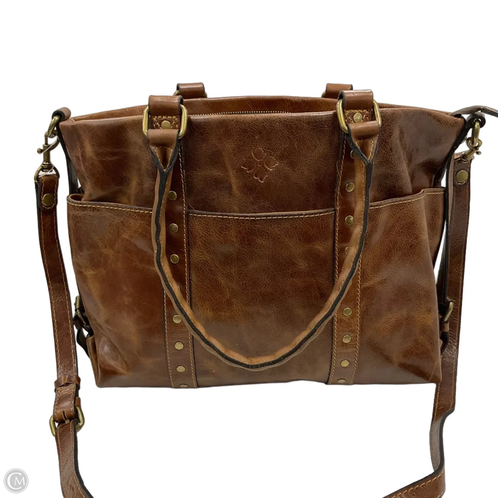 Handbag Leather By Patricia Nash, Size: Large