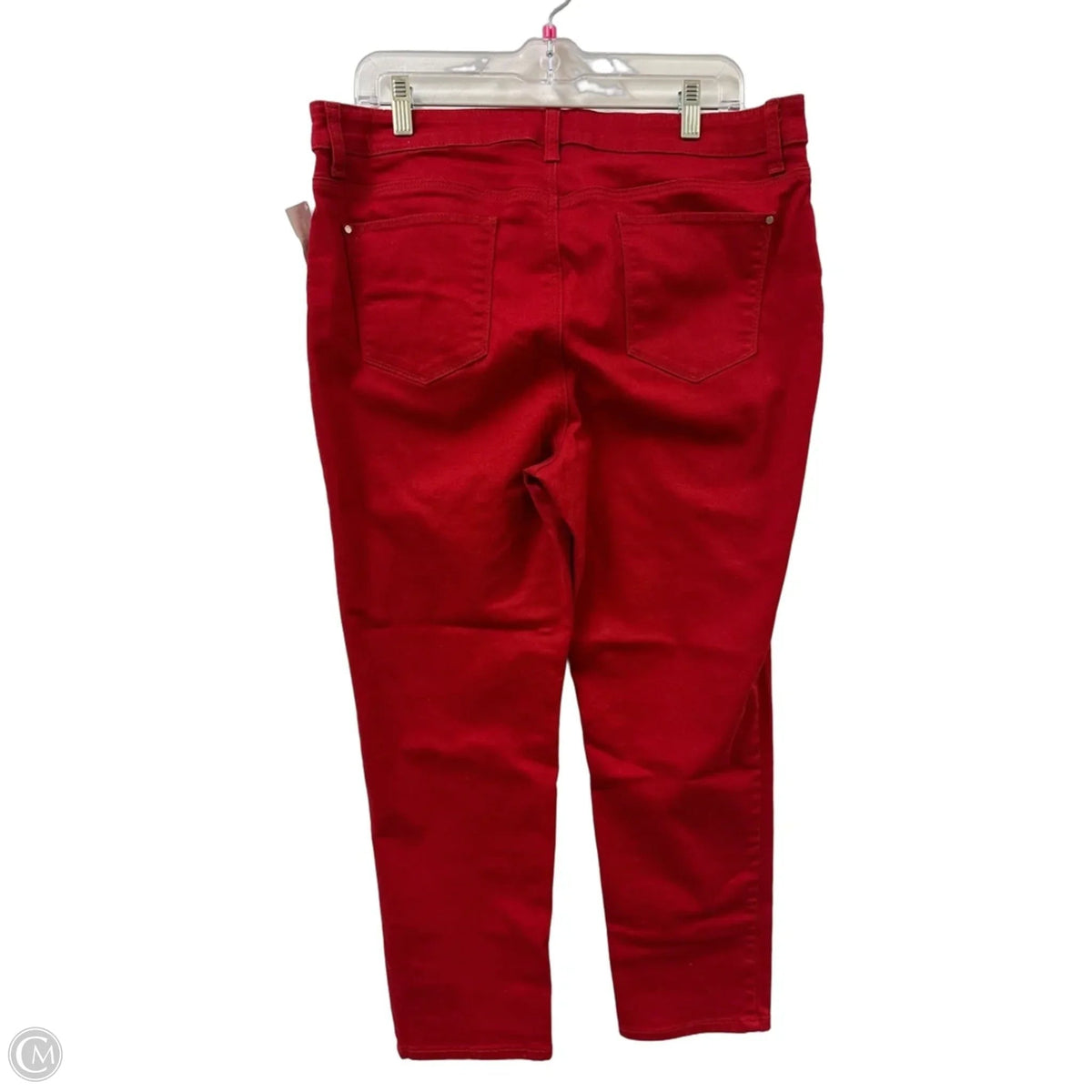 Jeans Skinny By Chicos In Red, Size: 14