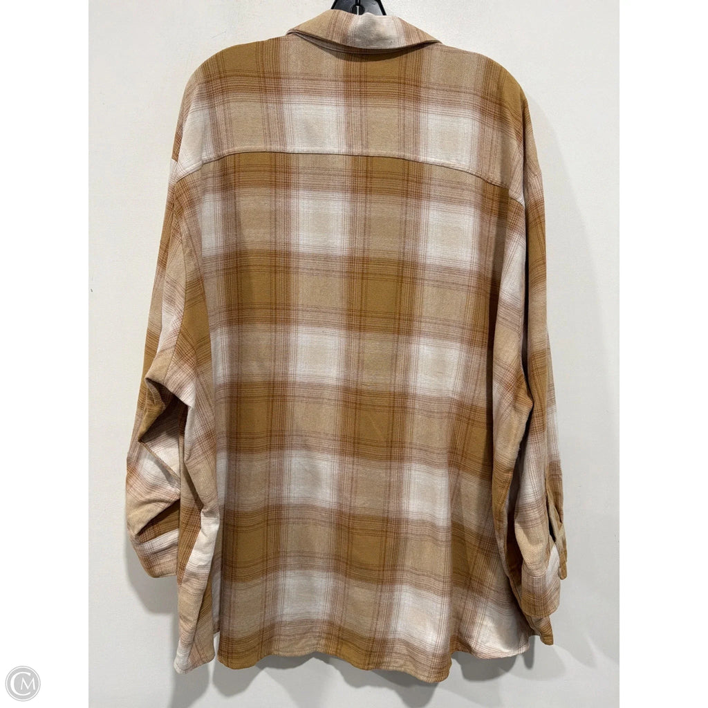 Top Long Sleeve By Old Navy In Tan, Size: 3x