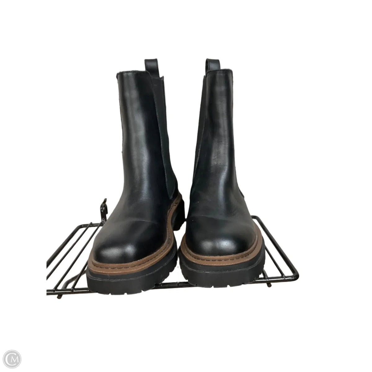 Boots Ankle Flats By Steve Madden In Black, Size: 6