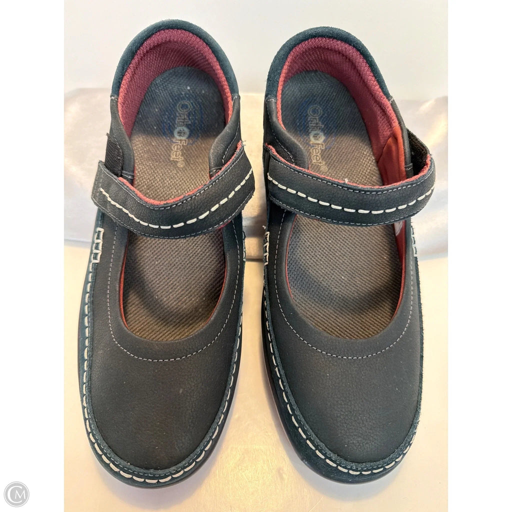 Shoes Flats By Clothes Mentor In Navy, Size: 8.5