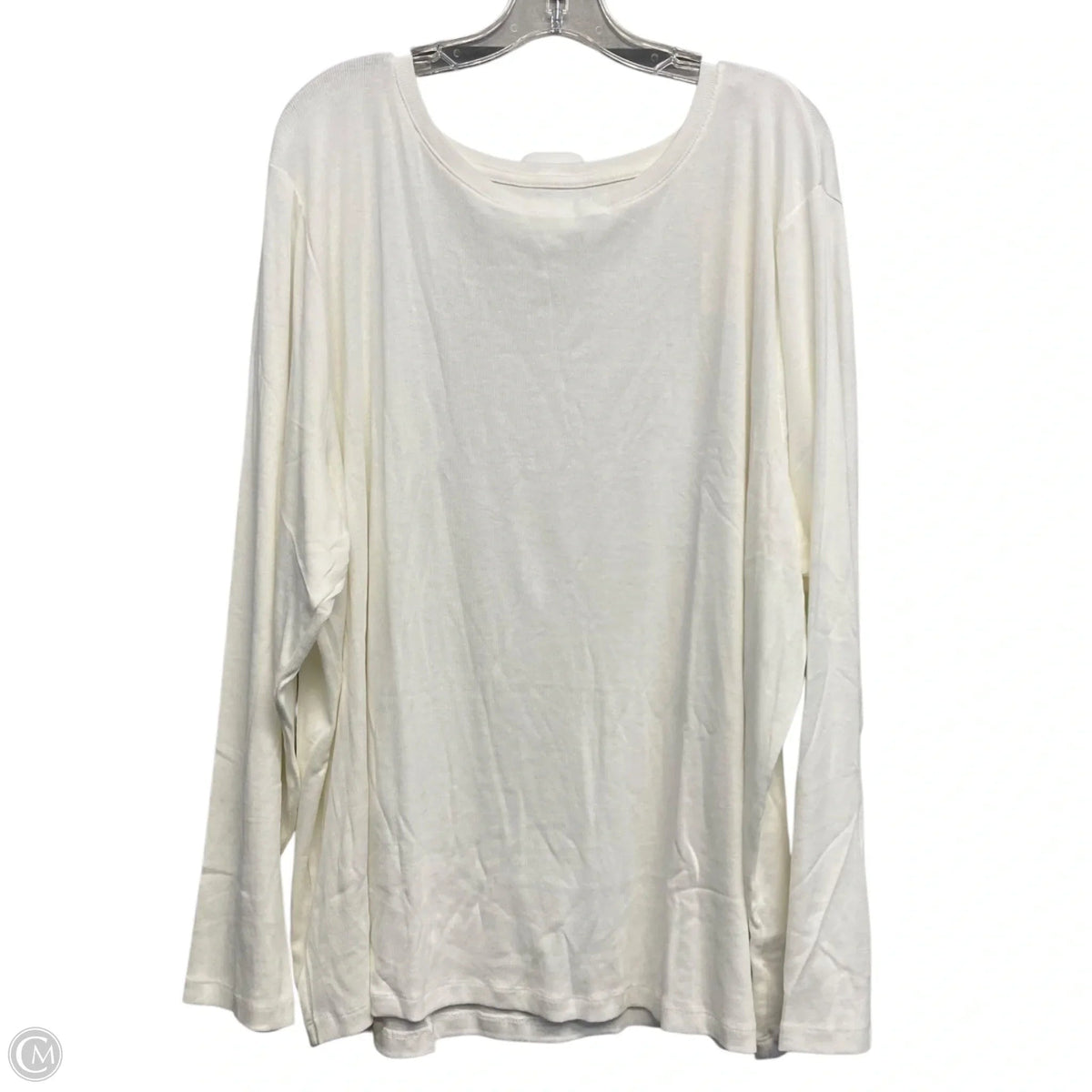 Top Long Sleeve By A New Day In White, Size: 4x