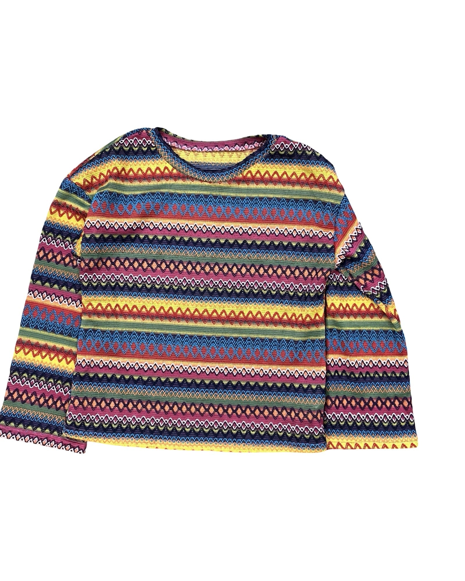 Top Ls By Clothes Mentor In Red & Yellow, Size:M