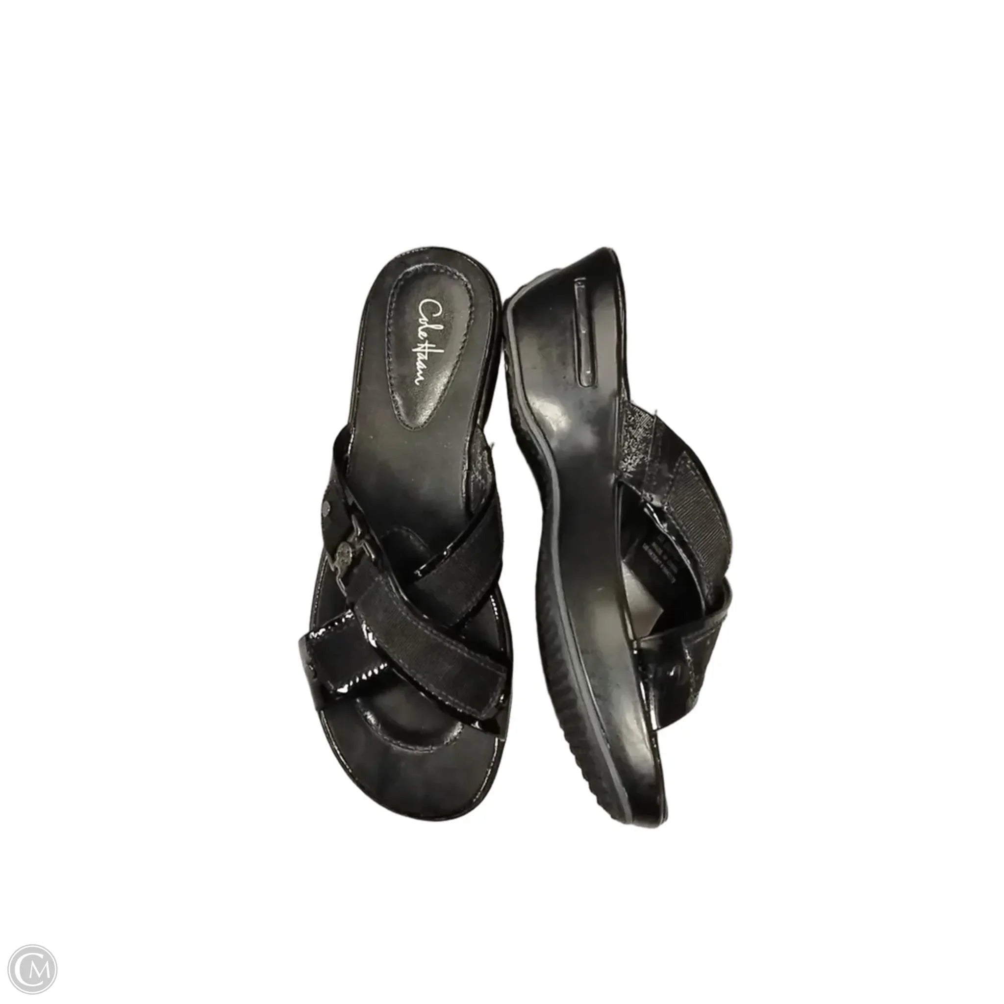 Sandals Flip Flops By Cole-haan In Black, Size: 8