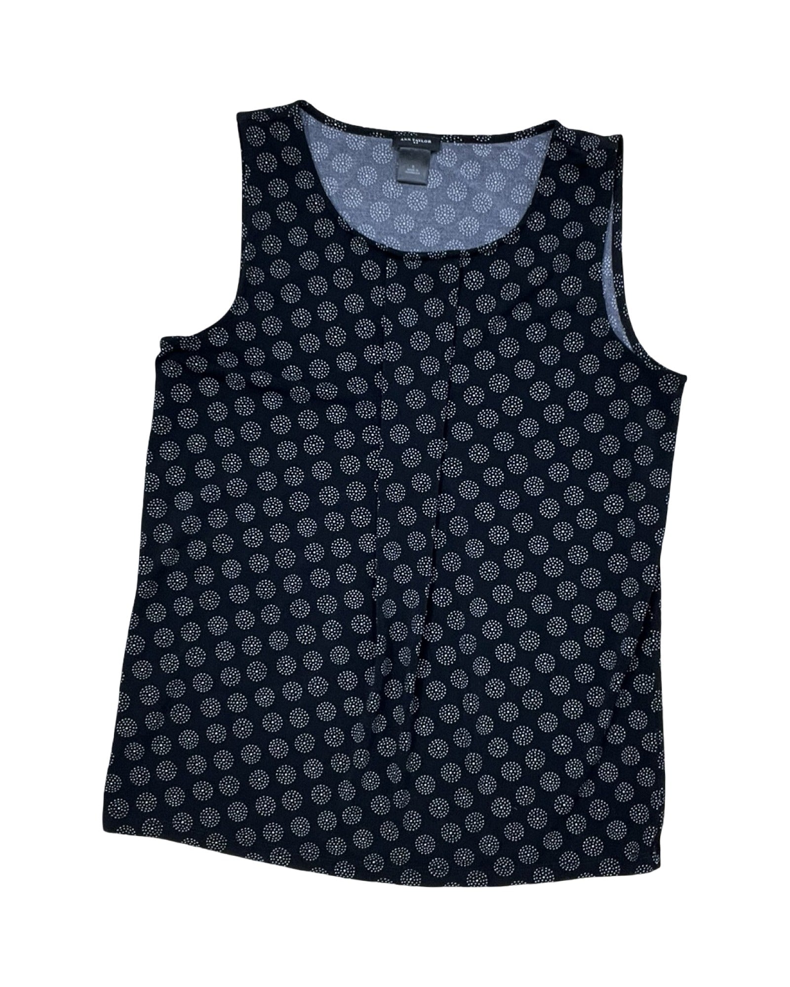 Top Sleeveless By Ann Taylor In Black, Size:S