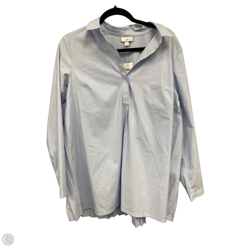 Blouse Long Sleeve By J. Jill In Blue, Size: M
