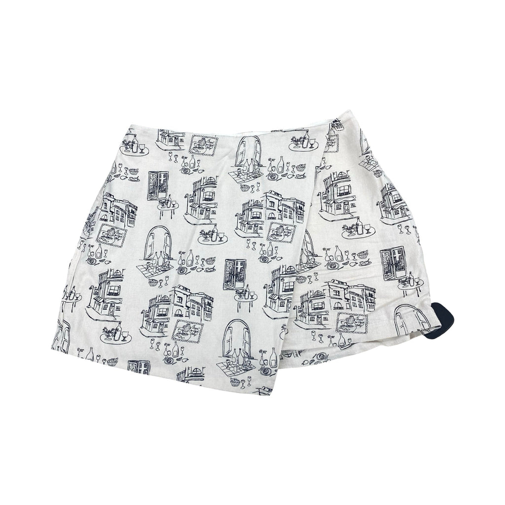 Skirt Mini & Short By Abercrombie And Fitch In Black & Cream, Size:S
