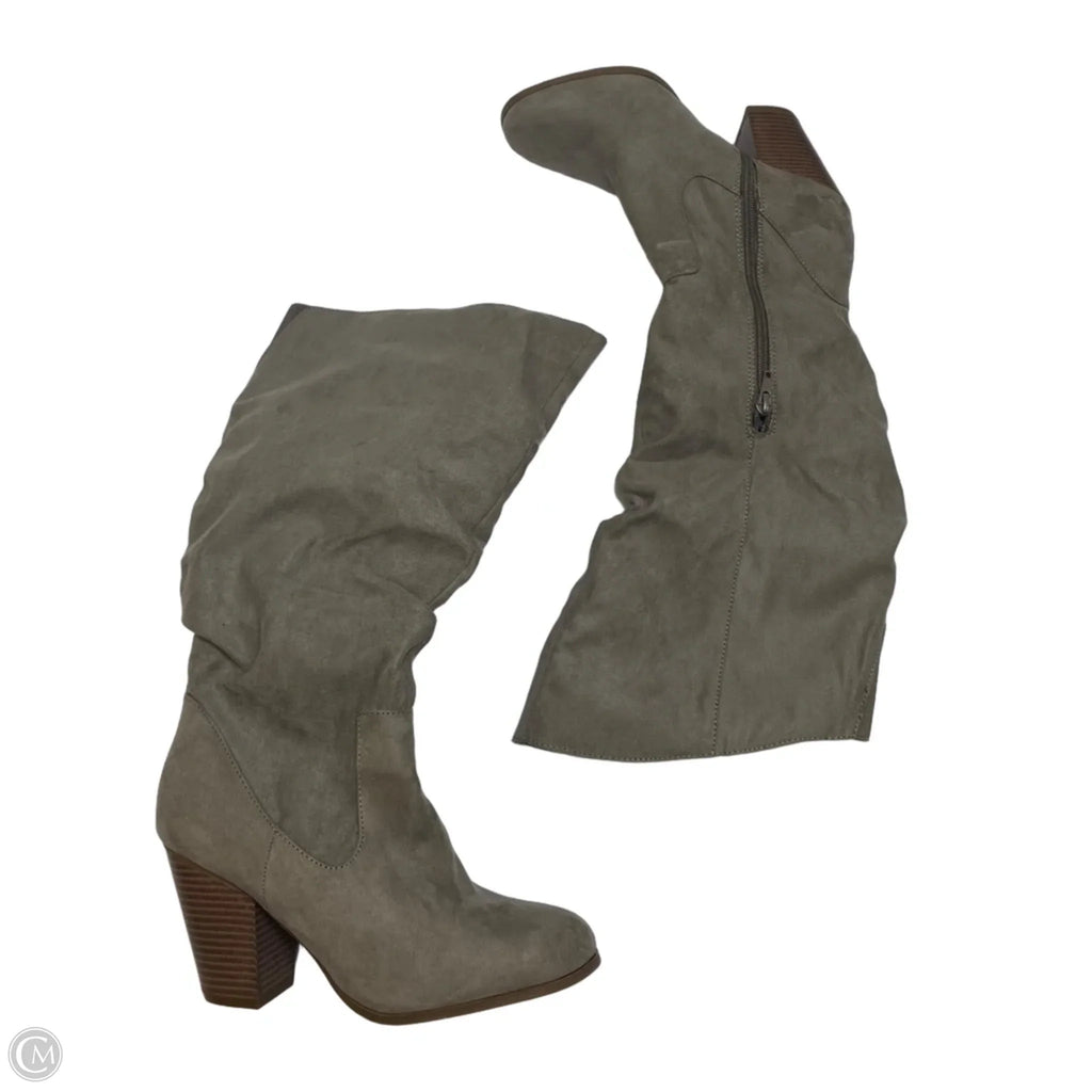 Boots Knee Flats By Rampage In Grey, Size: 8