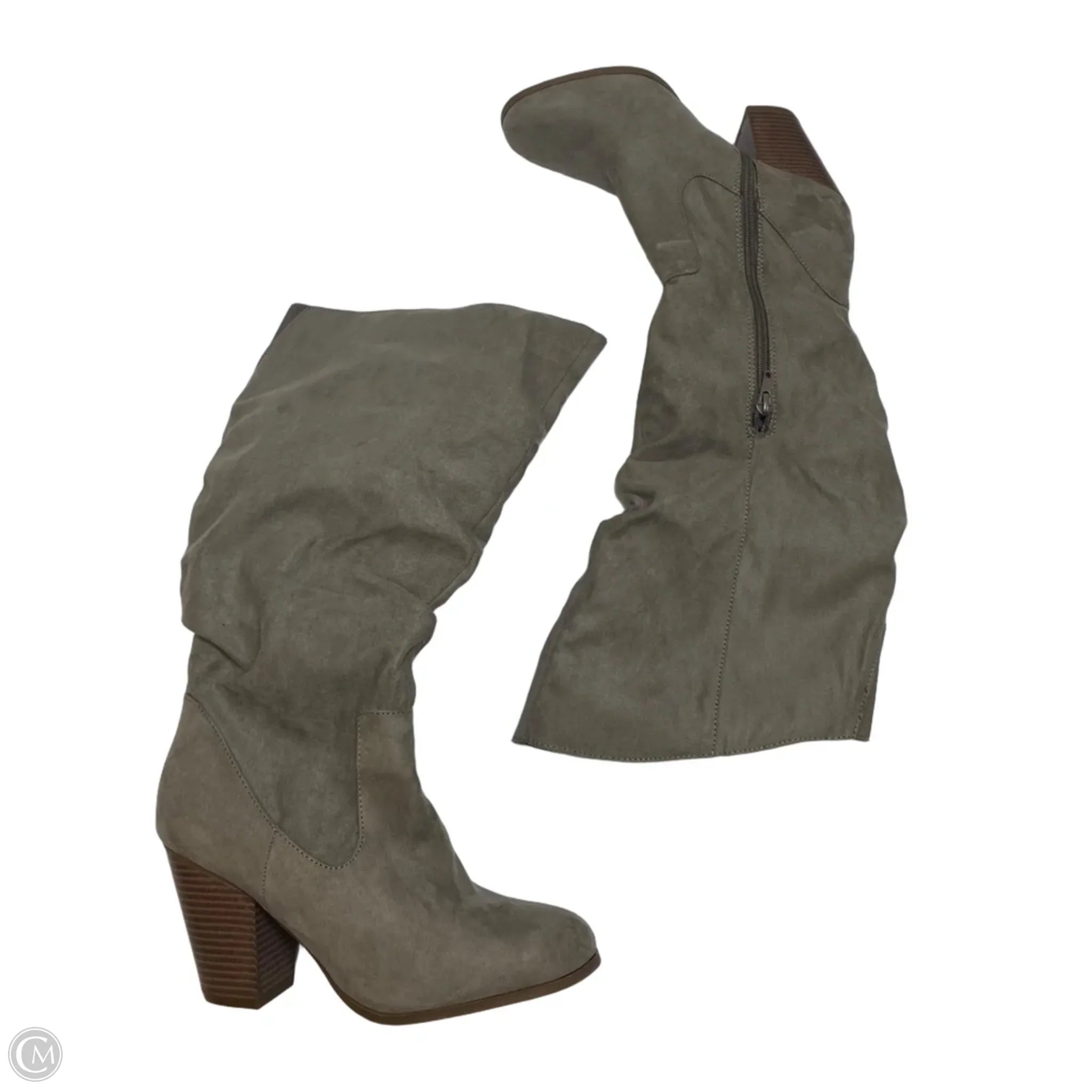 Boots Knee Flats By Rampage In Grey, Size: 8