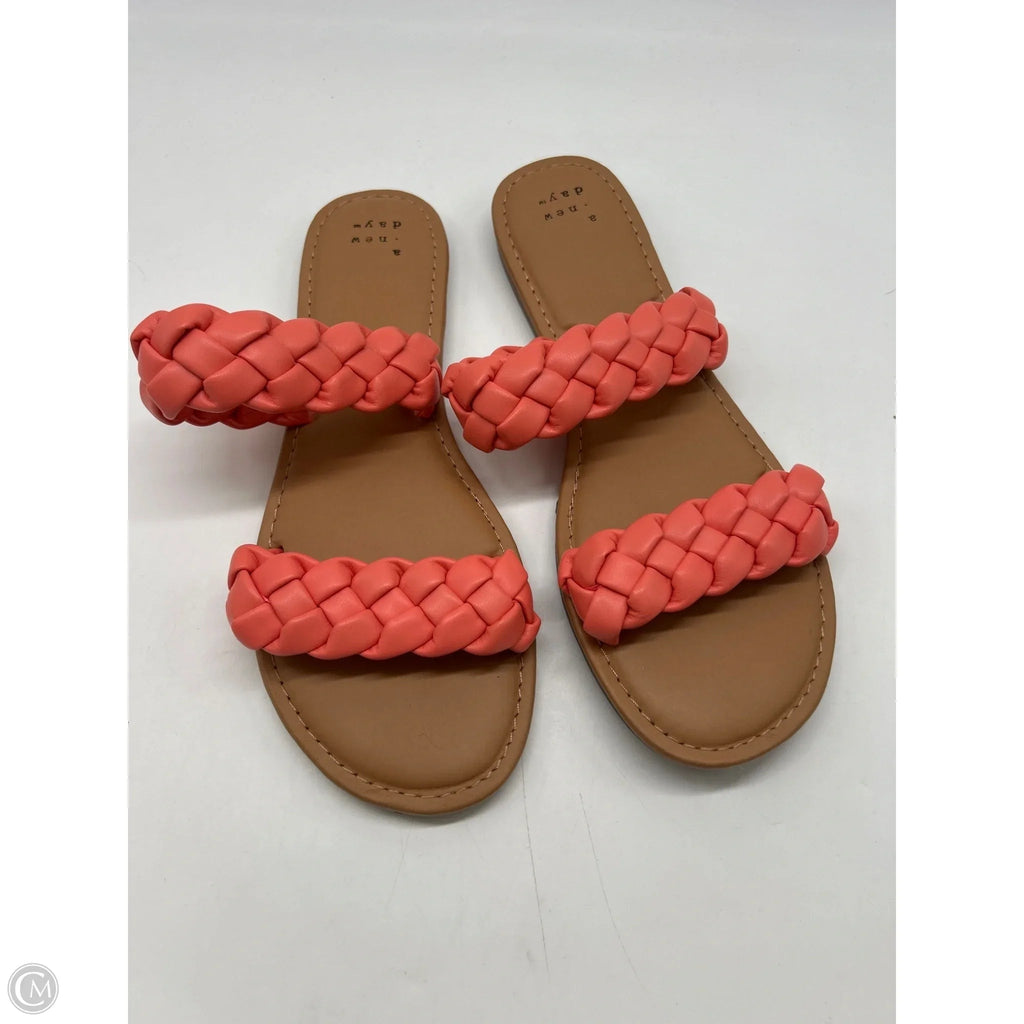 Sandals Flats By A New Day In Pink, Size: 8