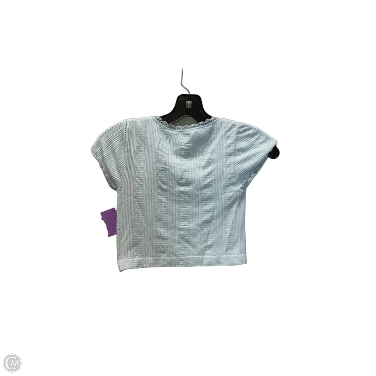 Top Short Sleeve Basic By Urban Outfitters In Blue, Size: M