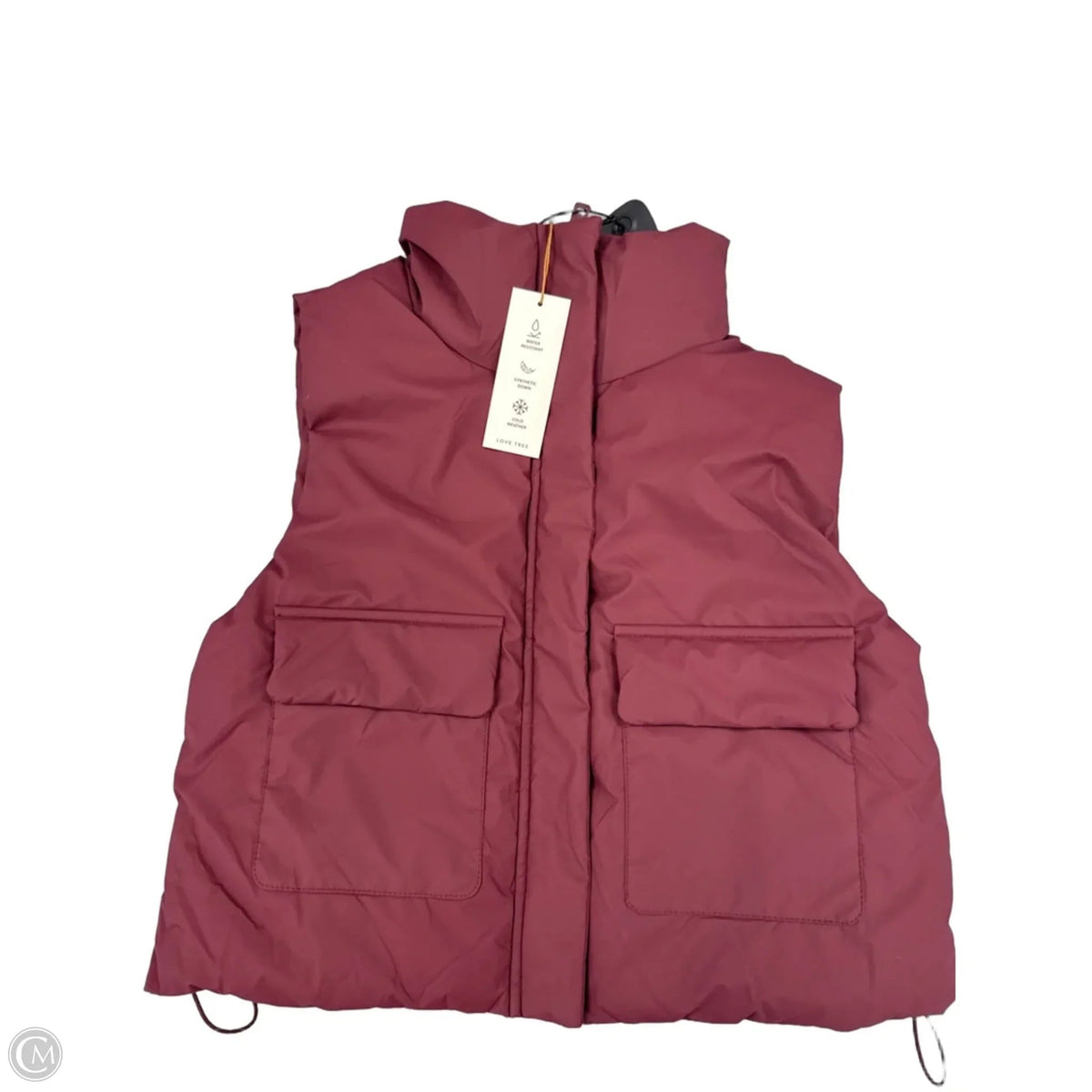 Vest Puffer & Quilted By Love Tree In Red, Size: M