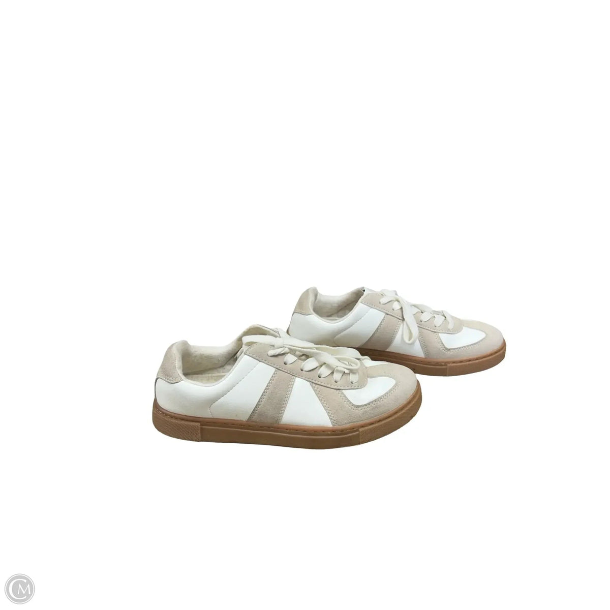 Shoes Sneakers By Sincerely Jules In Cream & Tan, Size: 7.5