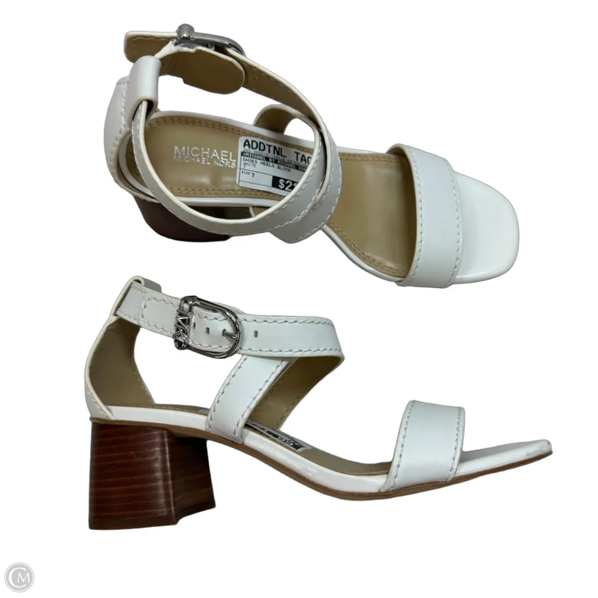 Shoes Heels Block By Michael By Michael Kors In White, Size: 7