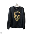 Athletic Sweatshirt Crewneck By Zadig And Voltaire In Black & Gold, Size: M