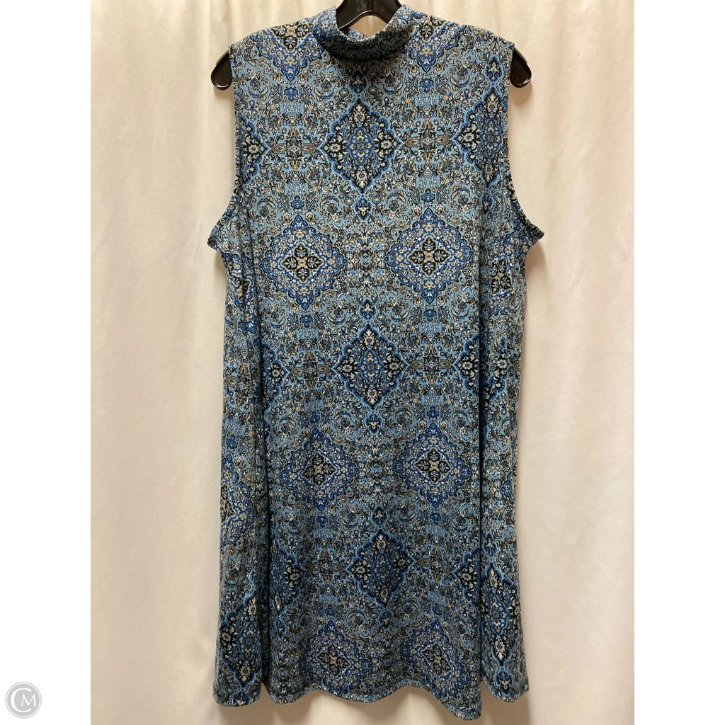 Dress Casual Midi By Joe Boxer In Blue, Size: 1x