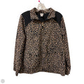 Athletic Jacket By Chicos In Animal Print, Size: L