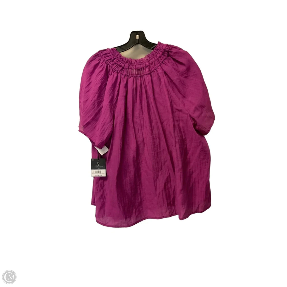 Top Short Sleeve By Cmc In Purple, Size: Xxl