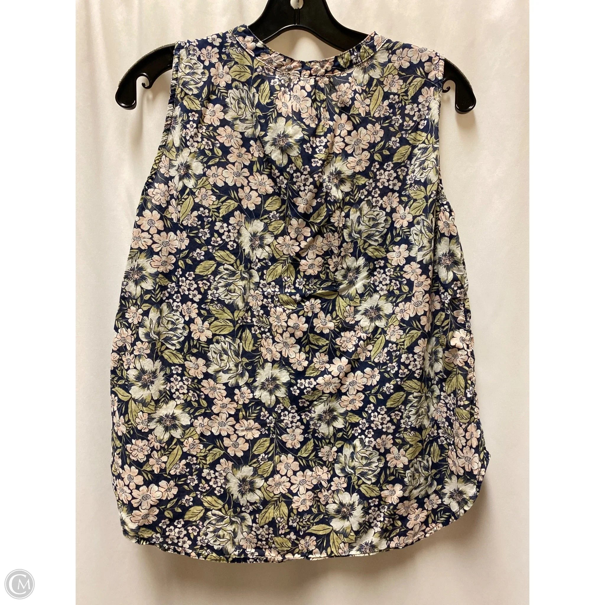 Top Sleeveless By Gap In Navy, Size: S