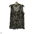 Top Sleeveless By Dana Buchman In Black & White, Size: L