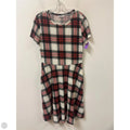 Dress Casual Midi By Clothes Mentor In Red, Size: Xl