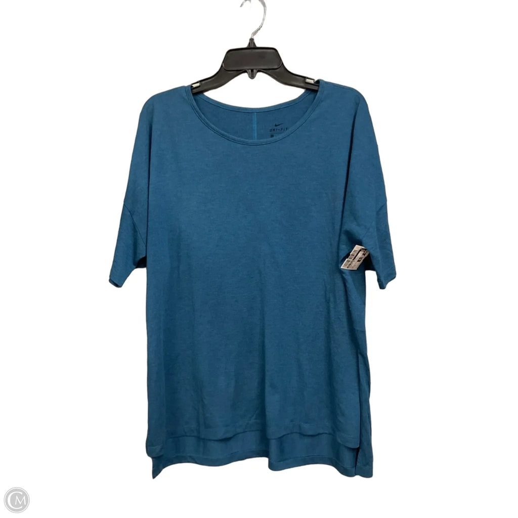 Athletic Top Short Sleeve By Nike Apparel In Blue, Size: Xl