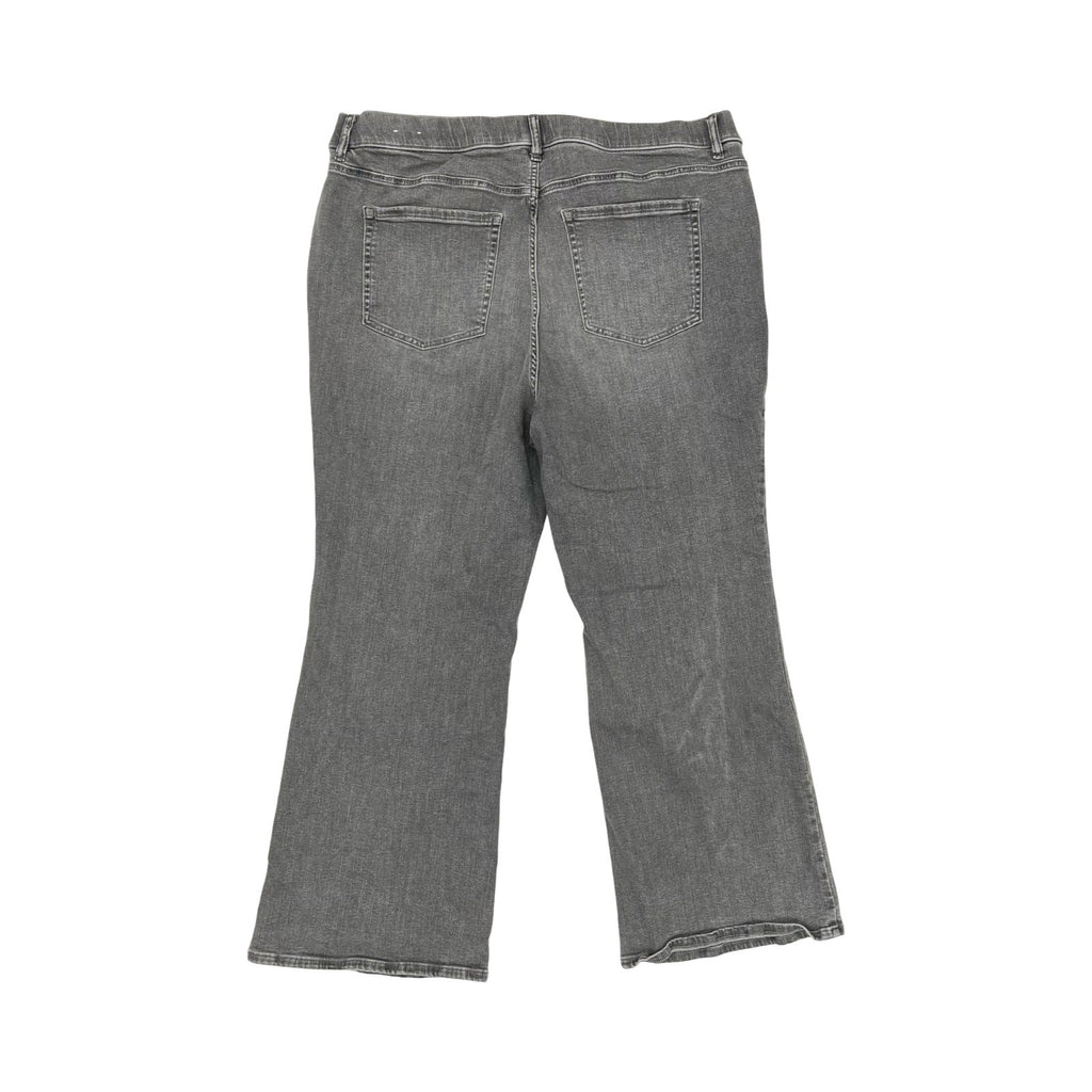 Jeans Wide Leg By Lane Bryant In Grey Denim, Size:24