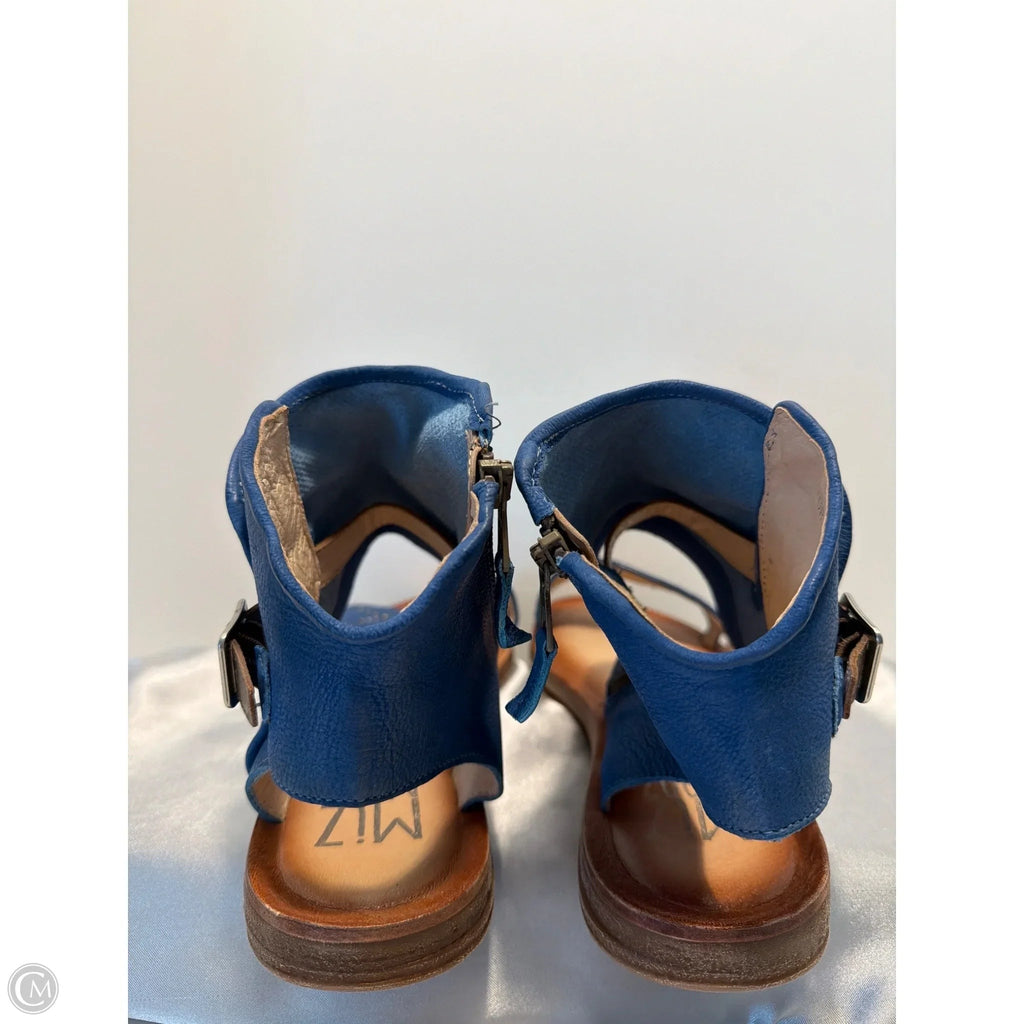 Sandals Flats By Miz Mooz In Blue, Size: 10.5