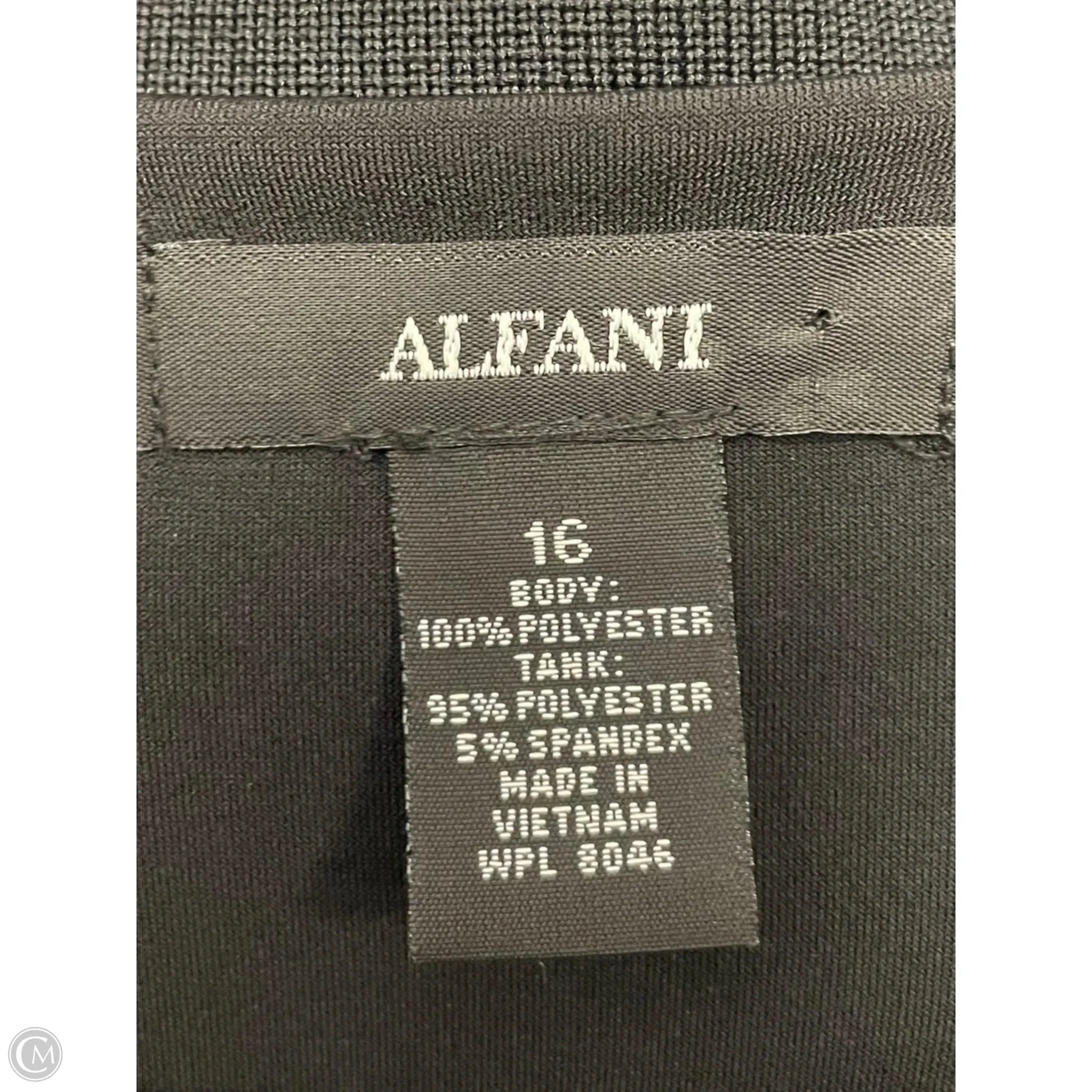 Dress Casual Midi By Alfani In Black, Size: 16