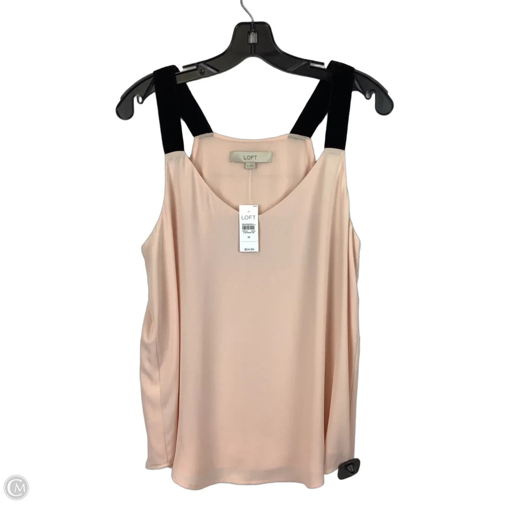 Top Sleeveless By Loft In Pink, Size: M