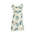Dress Party Long By Clothes Mentor In Cream & Green, Size:Xl
