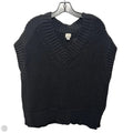 Vest Sweater By A New Day In Black, Size: Xl