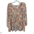Top Long Sleeve By Floral & Ivy In Floral Print, Size: Xl