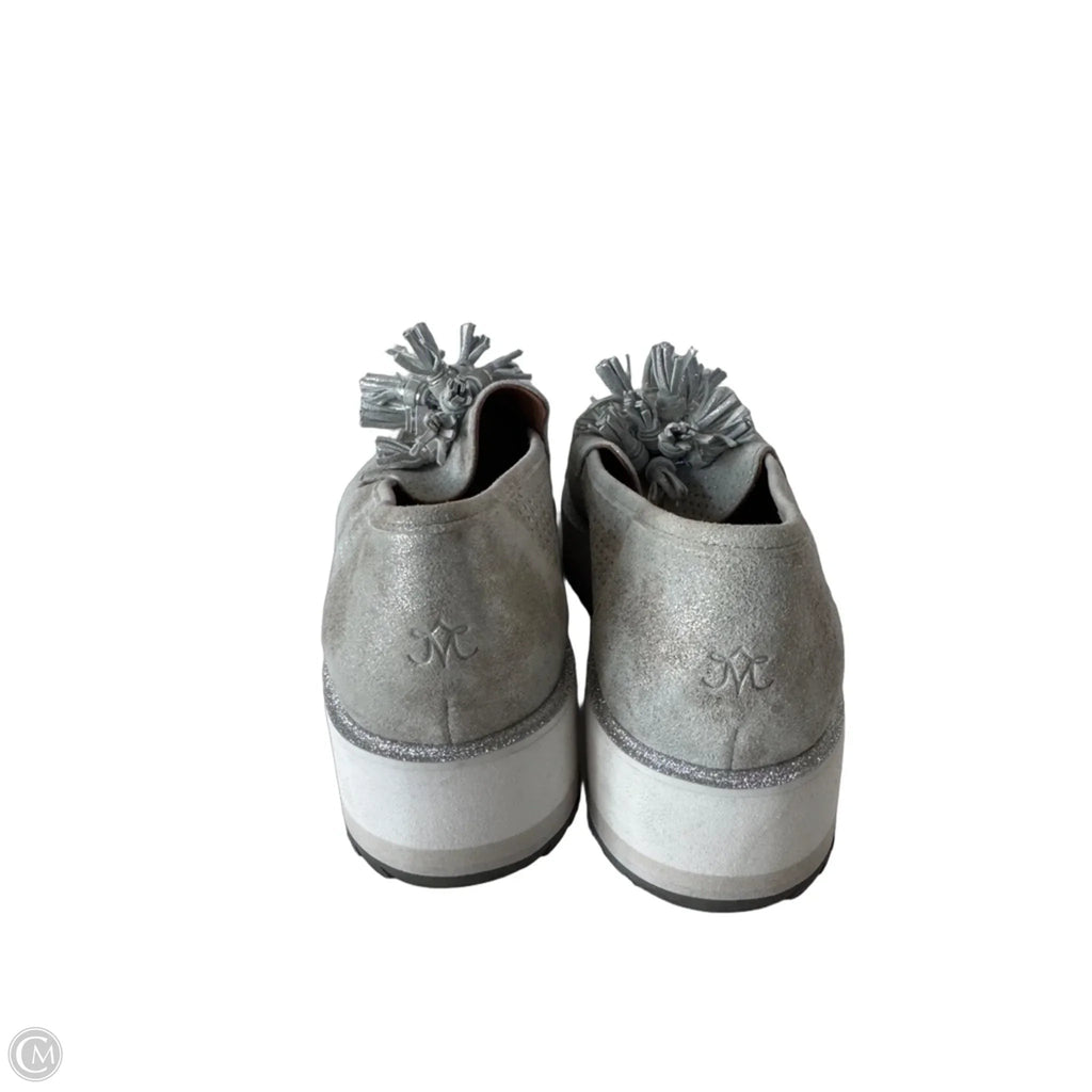 Shoes Heels Platform By Johnston & Murphy In Silver, Size: 10