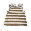 Blouse Sleeveless By Evereve In Tan, Size: Xs