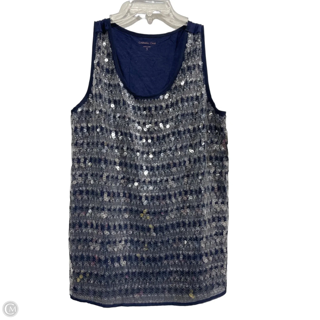 Top Sleeveless By Coldwater Creek In Blue, Size: 1x