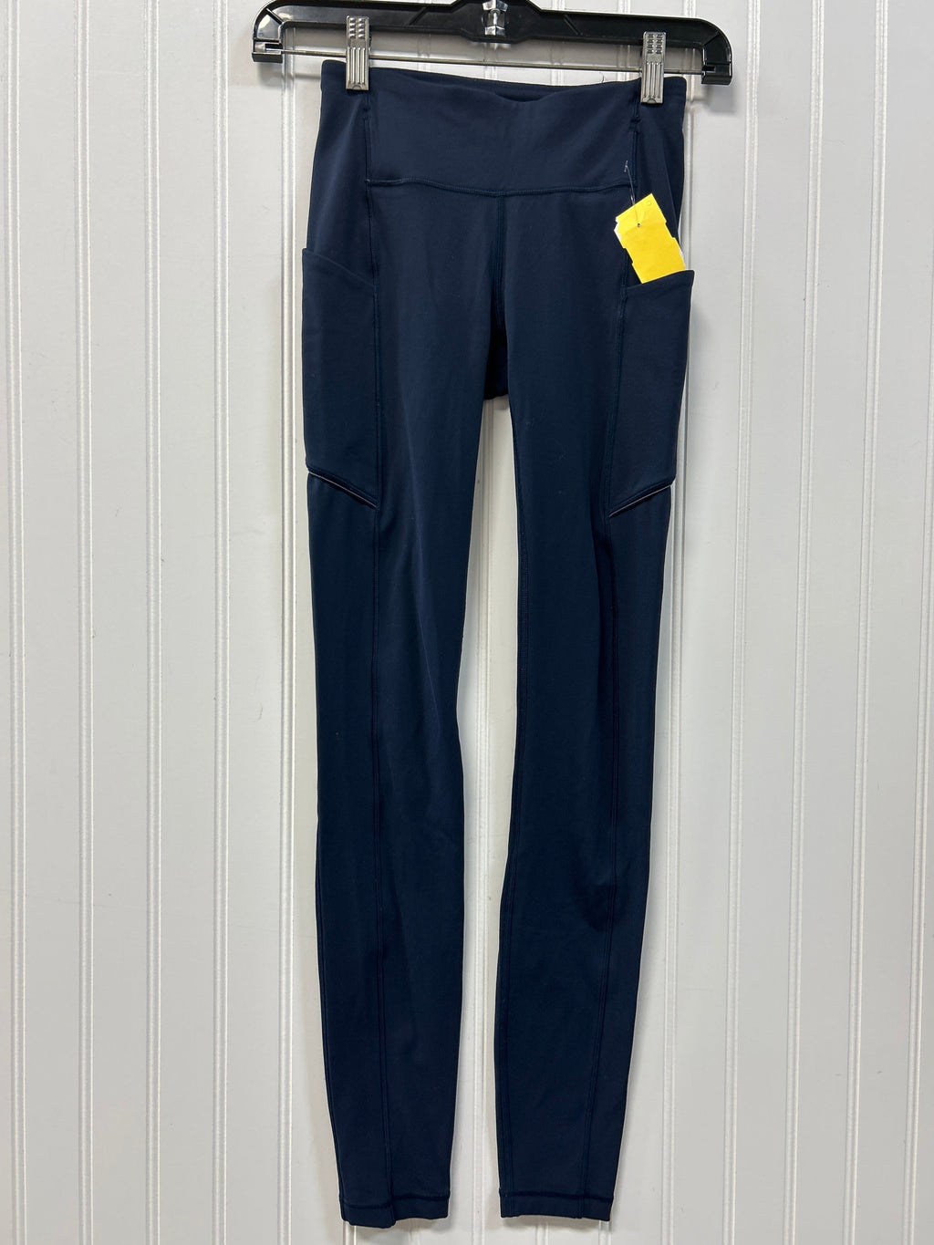 Athletic Leggings By Lululemon In Navy, Size:0