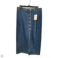 Skirt Midi By Free People In Blue Denim, Size: 8