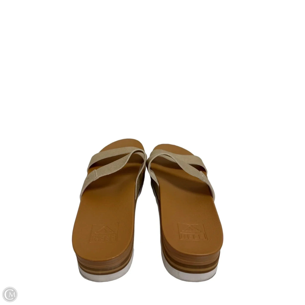 Sandals Flats By Reef In Gold, Size: 10
