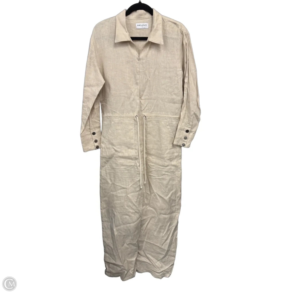 Jumpsuit By Cmb In Cream, Size: S