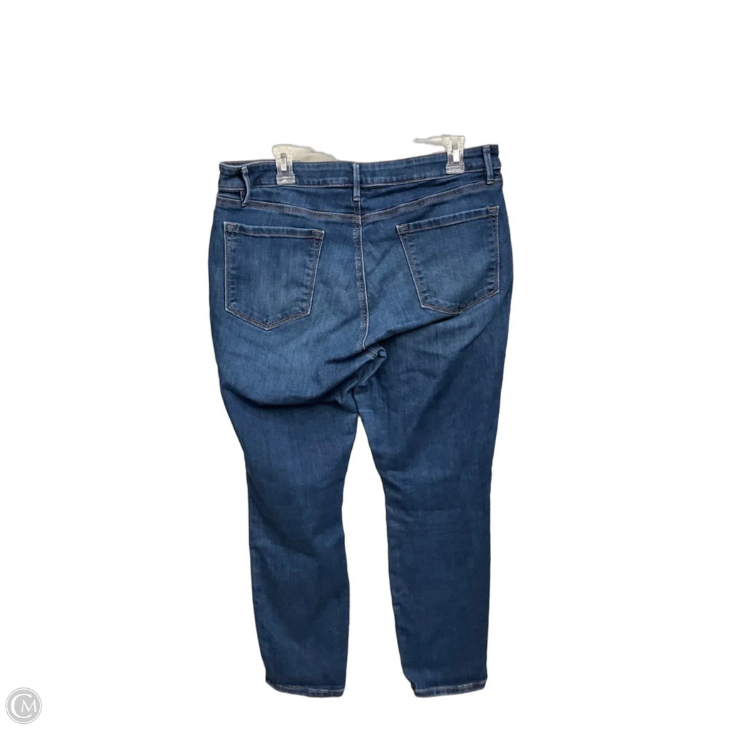 Jeans Skinny By Loft In Blue Denim, Size: 12