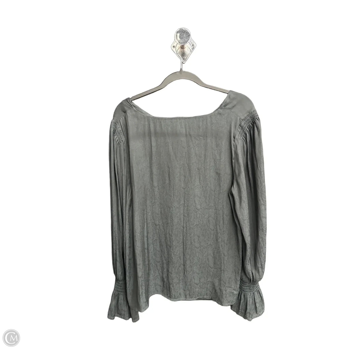 Top Long Sleeve By A New Day In Grey, Size: Xl