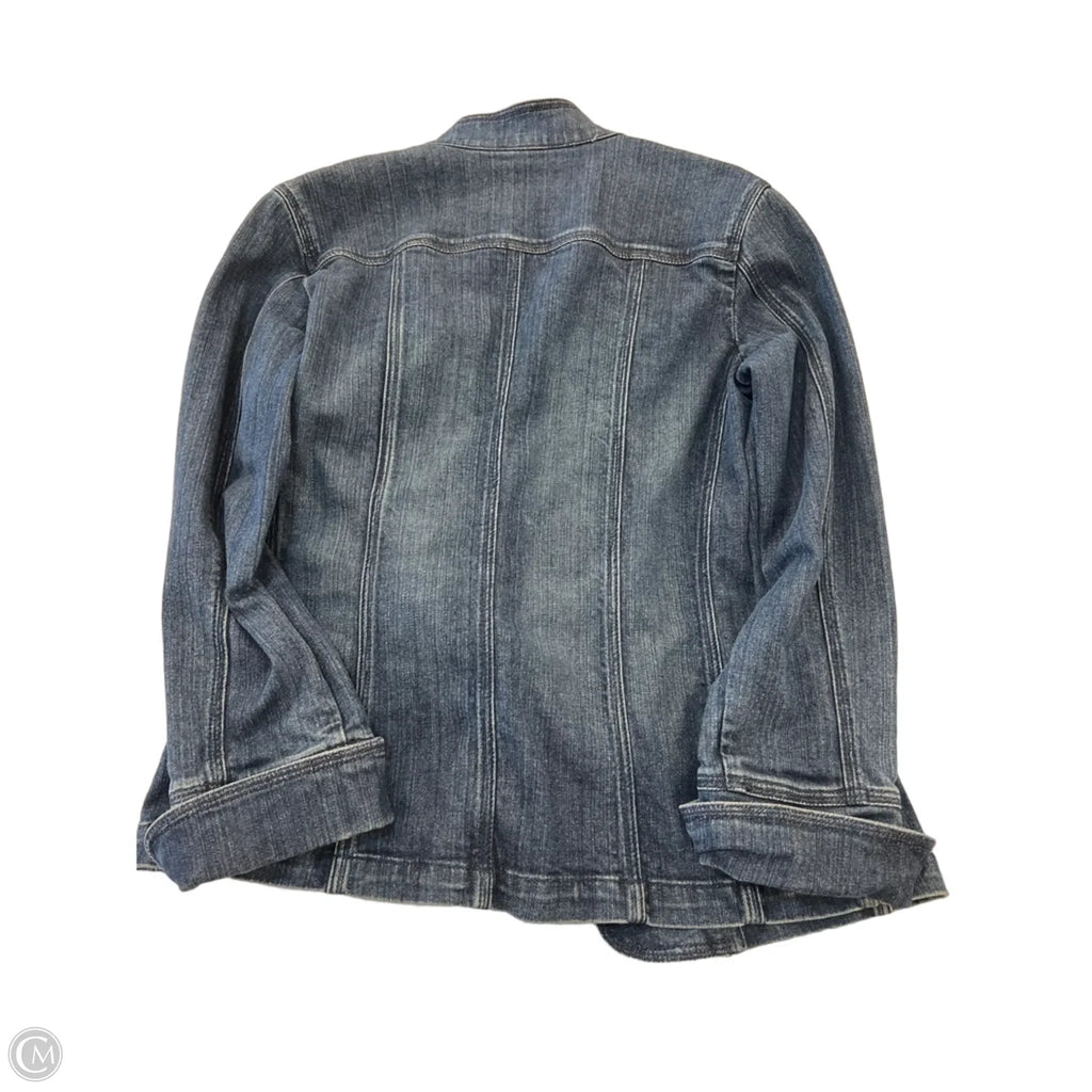 Jacket Denim By Chicos In Blue Denim, Size: S